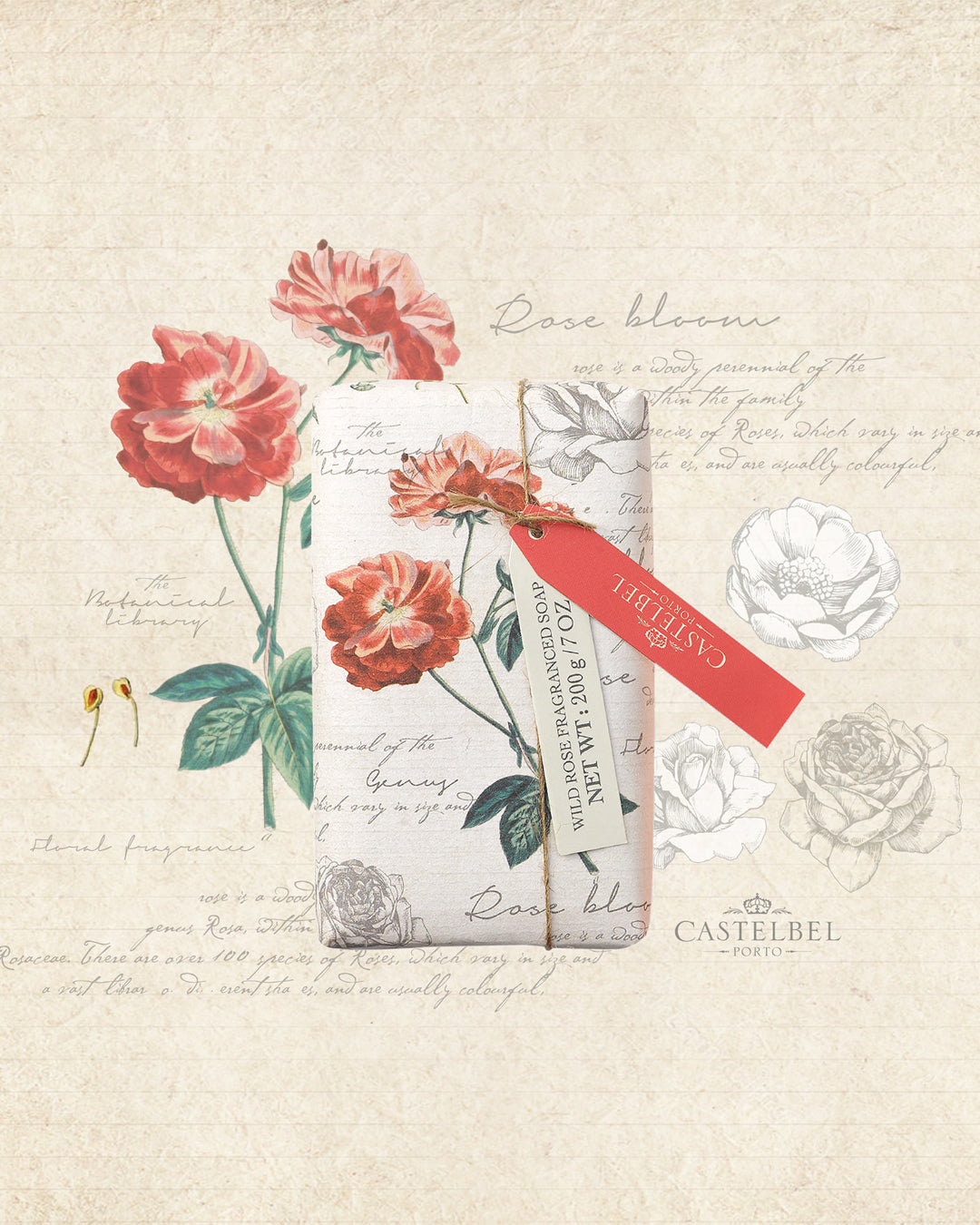 Jabón Botanicals Rosa 200g