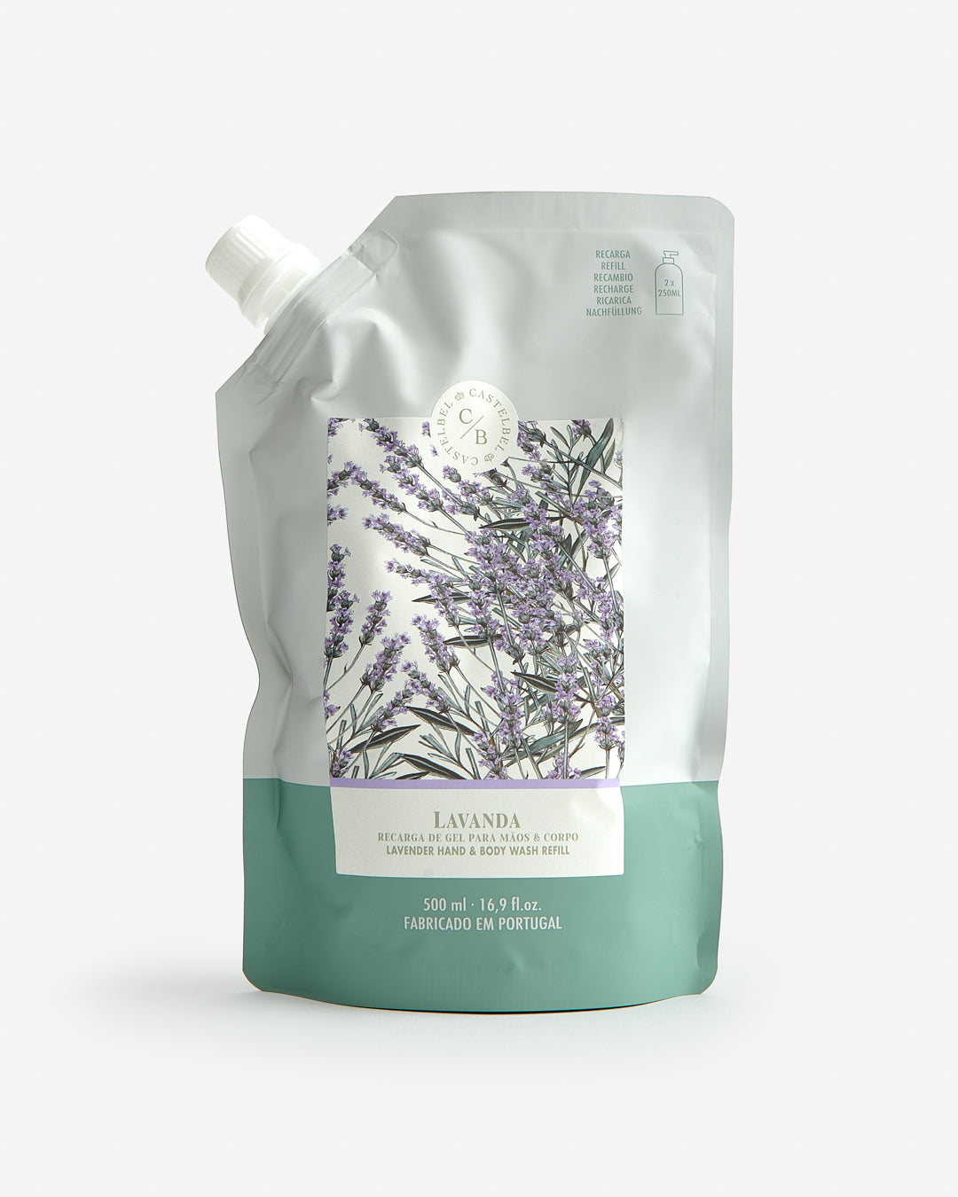 Recarga de Gel para Mãos e Corpo Lavanda 500ml