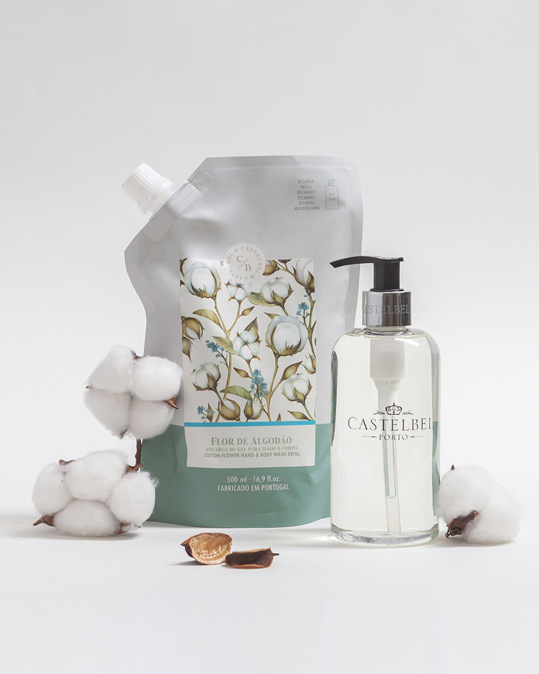 Recarga de Gel para Mãos e Corpo Flor de Algodão 500ml - 1-2228