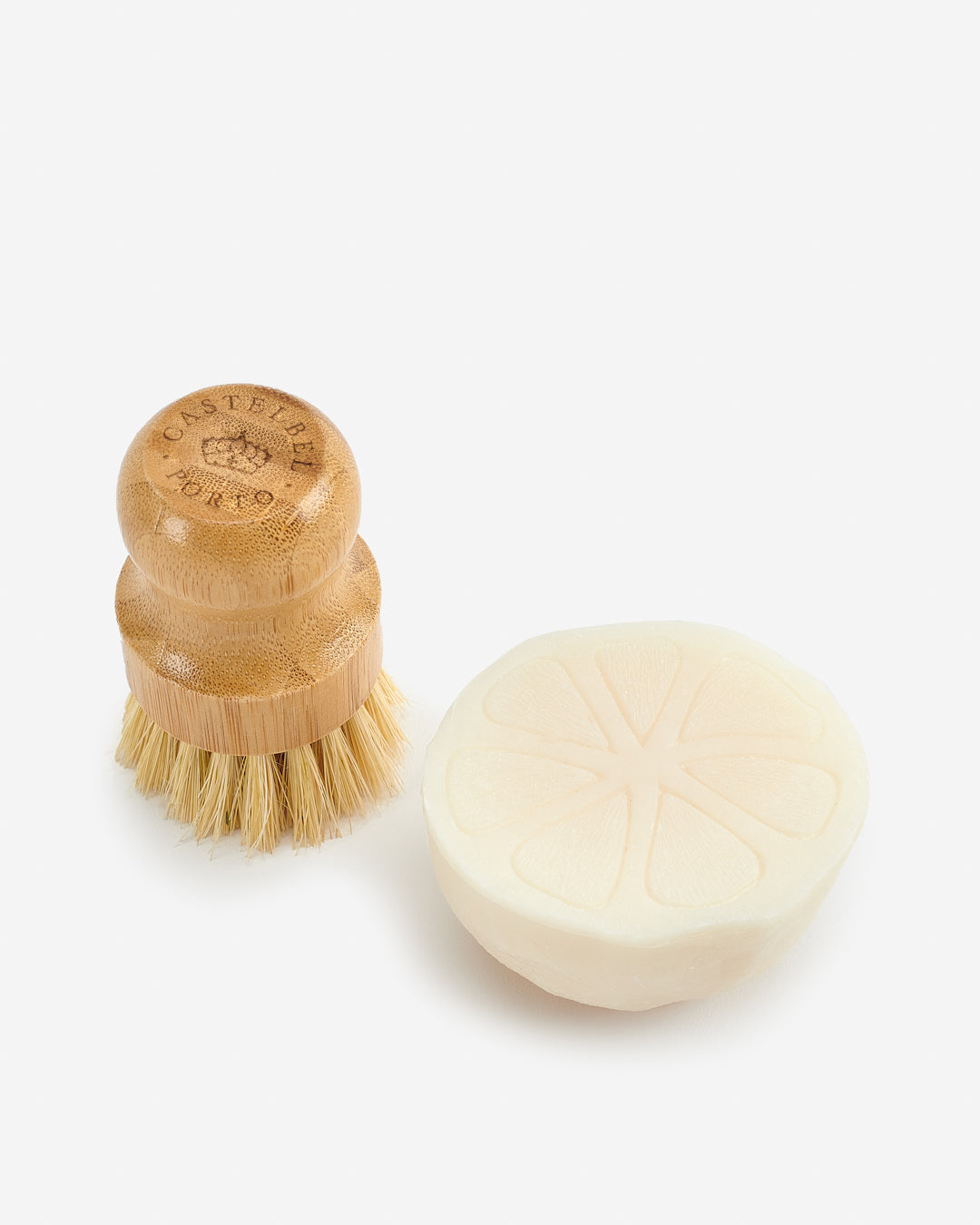 Set Cepillo Bambú y Jabón Lavavajillas 150g Sardina