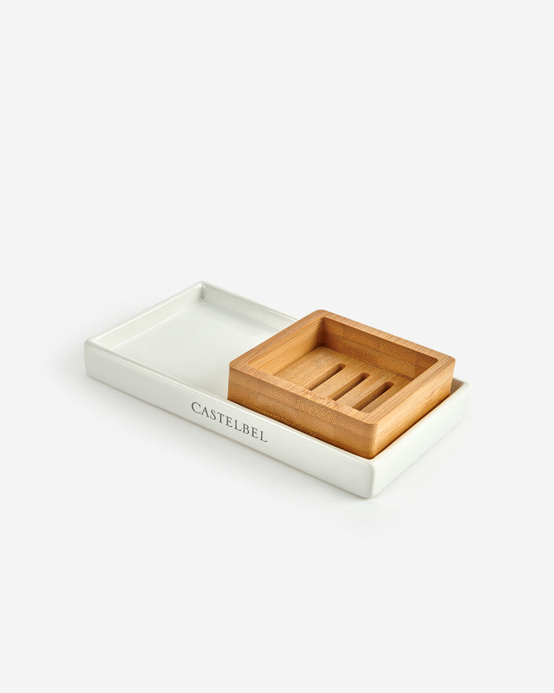 Sardine Ceramic Tray and Soap Dish Set