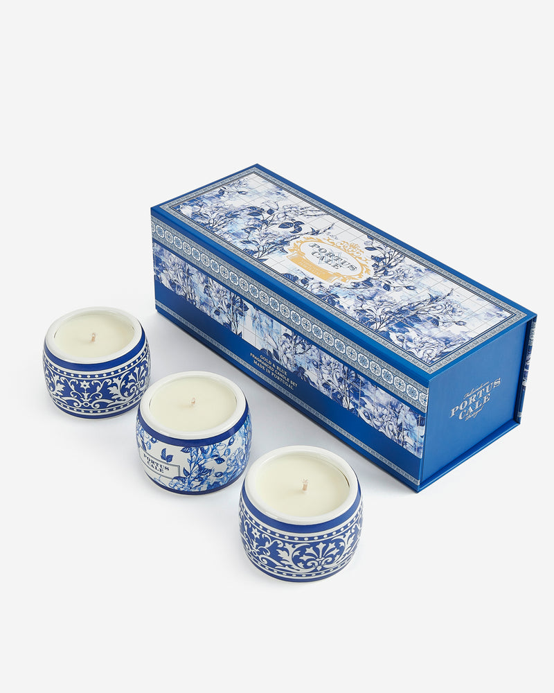 Conjunto de Velas Aromáticas Gold&Blue 3x70g