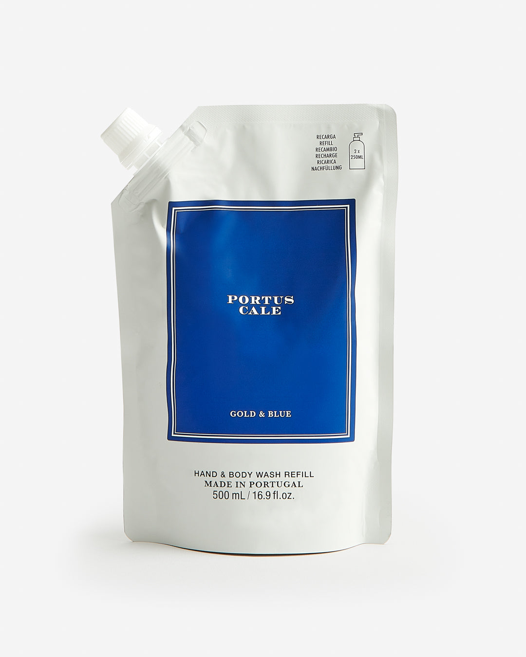Recarga de Gel para Mãos e Corpo Gold&Blue 500ml