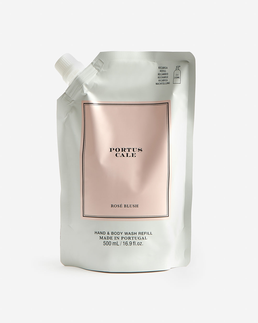 Recarga de Gel para Mãos e Corpo Rosé Blush 500ml
