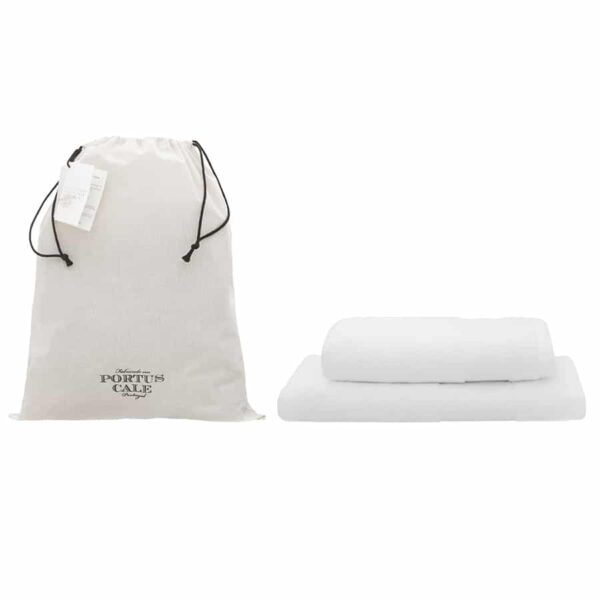 Egyptian Cotton White Hand Towel and Bath Towel Set