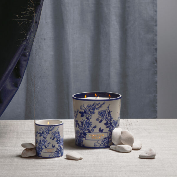 Gold & Blue 4-Wick Candle 1400g - Image 2